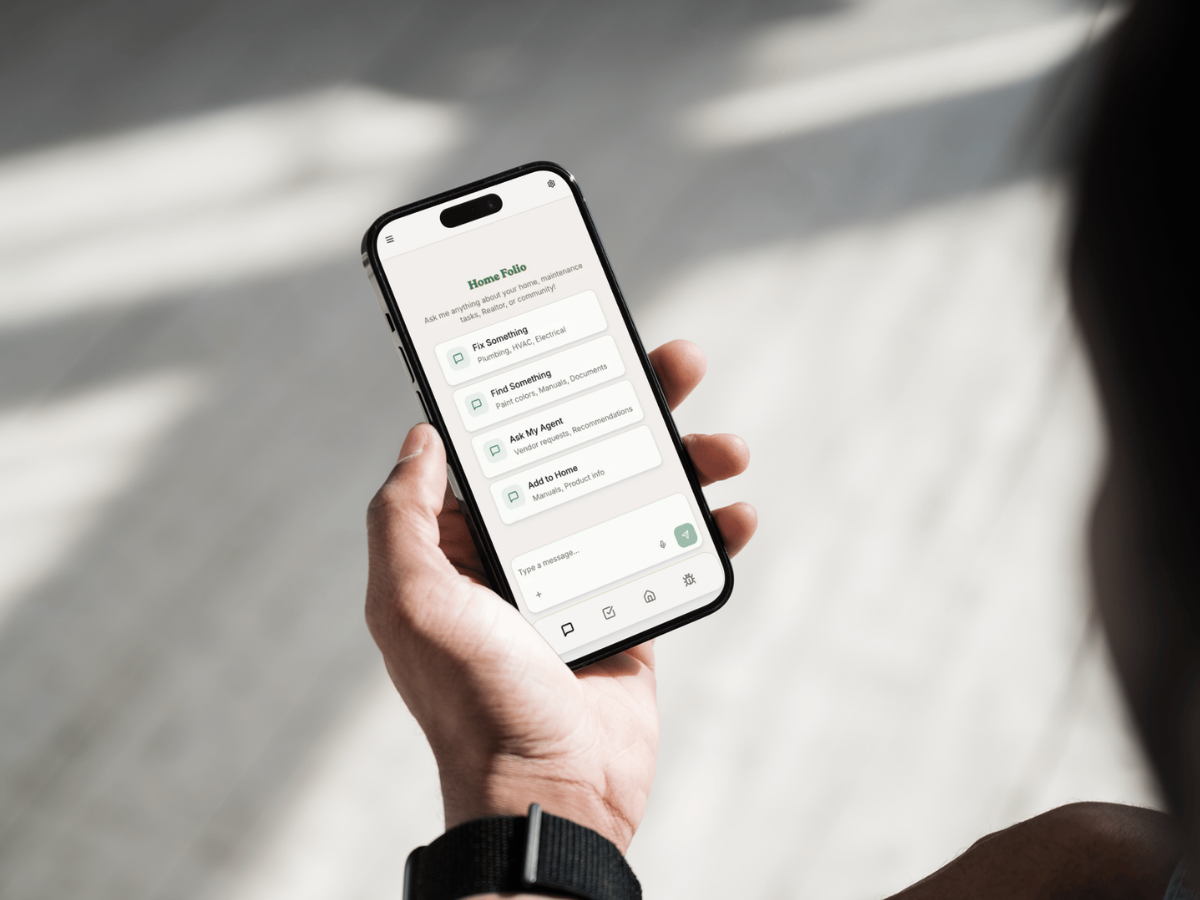 Manse mobile app shown in hand